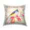Stupell Industries Vivid Titmouse Bird Perched Nature Throw Pillow, 18" x 18"
